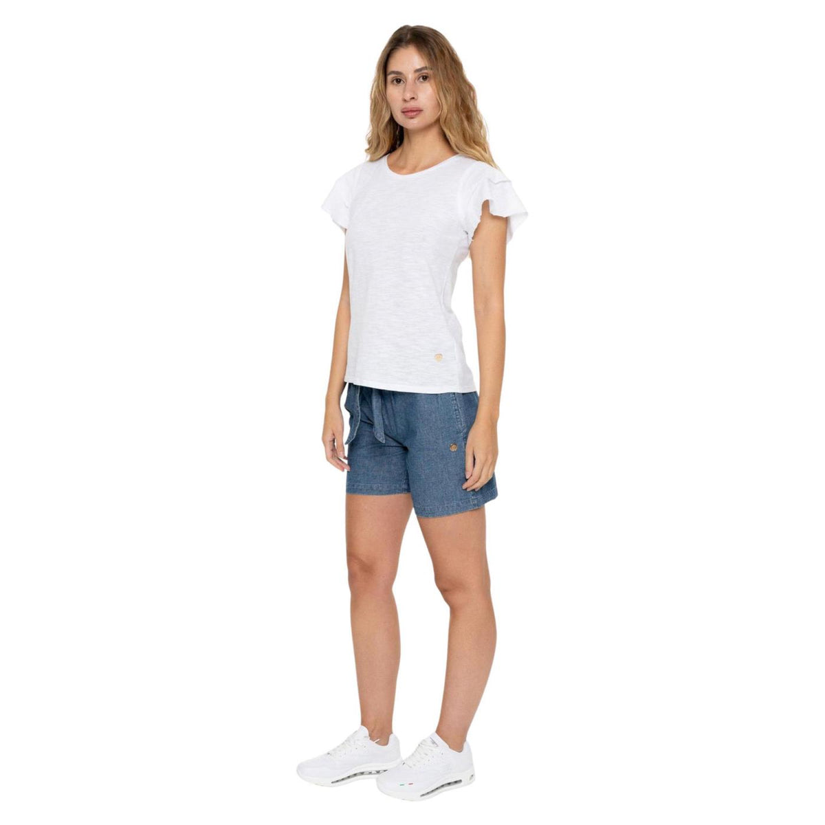LEONE BARMUDA IN CHAMBRAY - Denim - vista 4