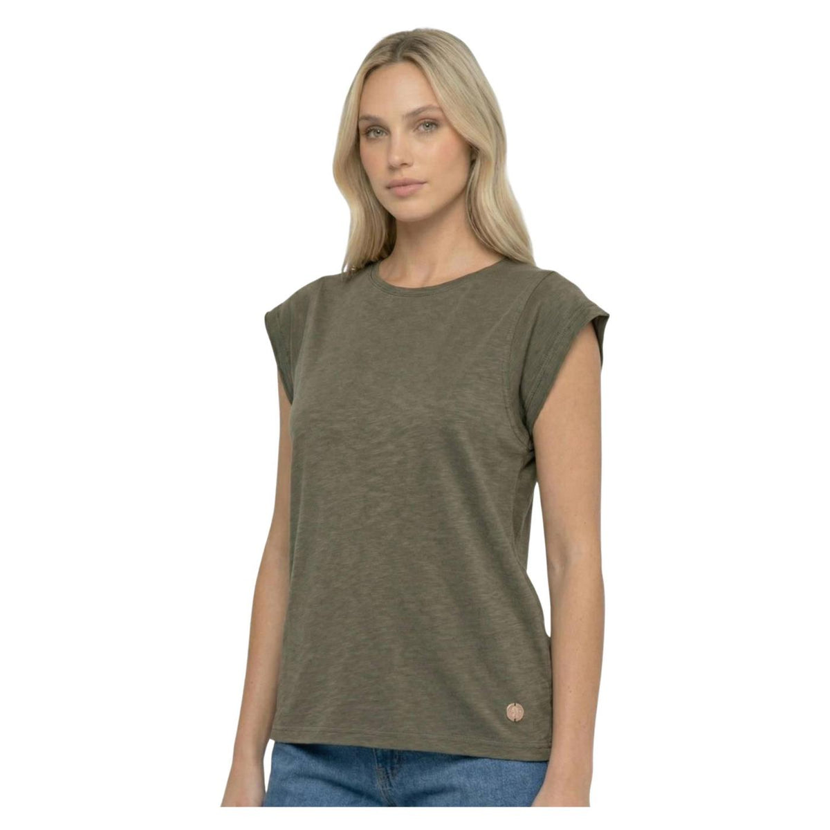 LEONE T-SHIRT W COTONE FIAMMATO