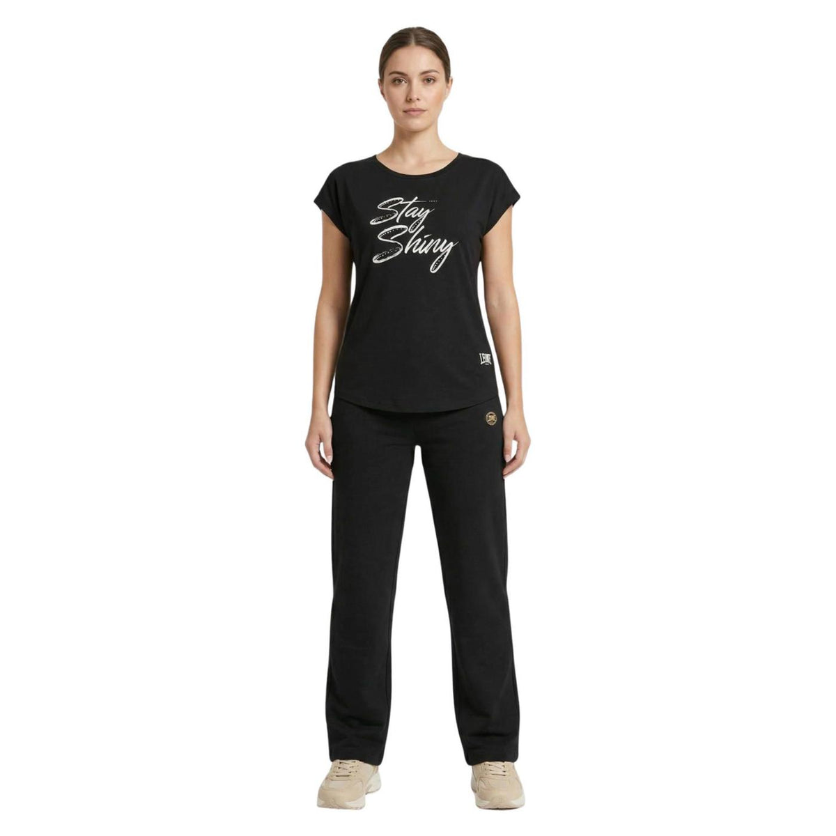 LEONE T-SHIRT BIG LOGO CLASSY - Nero - vista 4