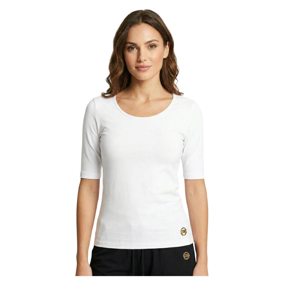 LEONE T-SHIRT 3/4 MODAL CLASSY - Bianco - immagine principale