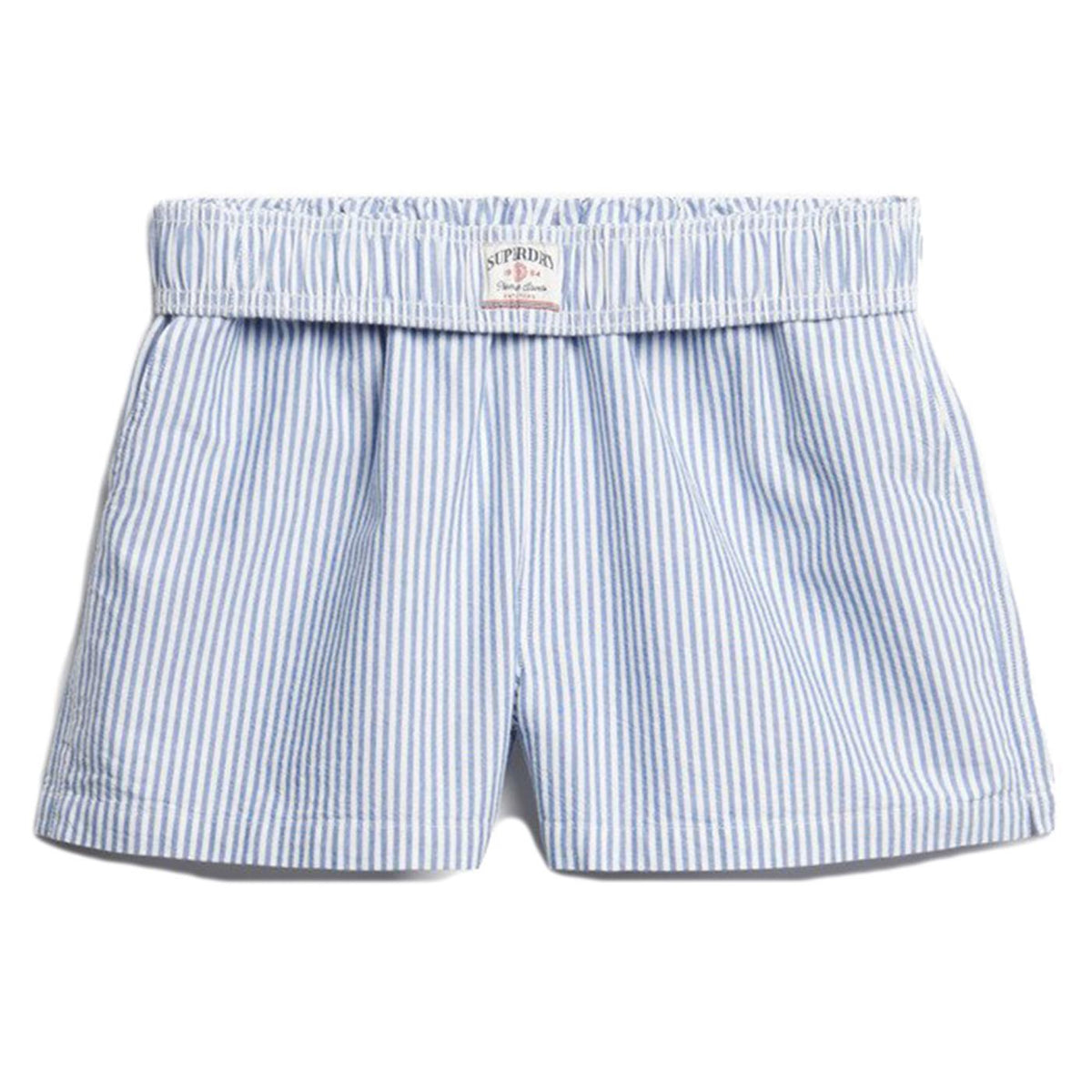 SUPERDRY COTTON STRIPE EL SHORT - Azzurro - vista 4