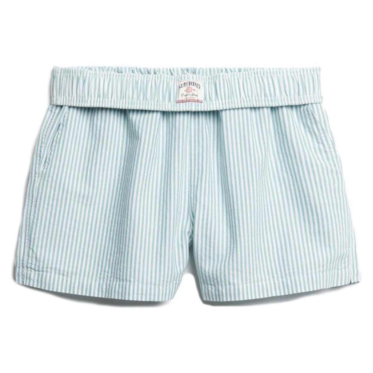 SUPERDRY COTTON STRIPE EL SHORT - Verde - vista 4