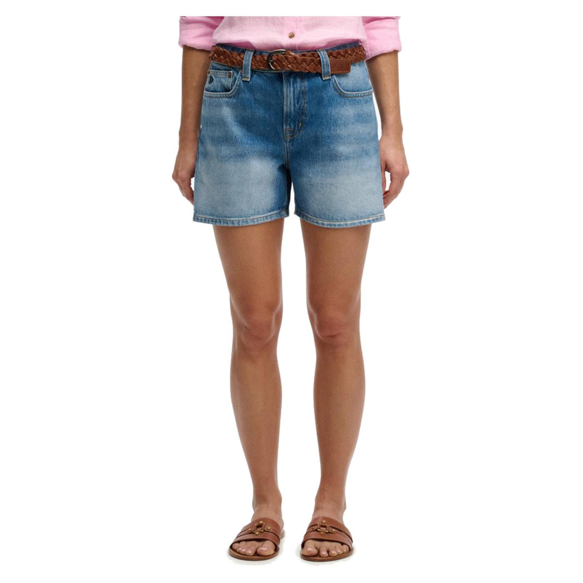 SUPERDRY MID RISE DENIM SHORT - Denim - immagine principale