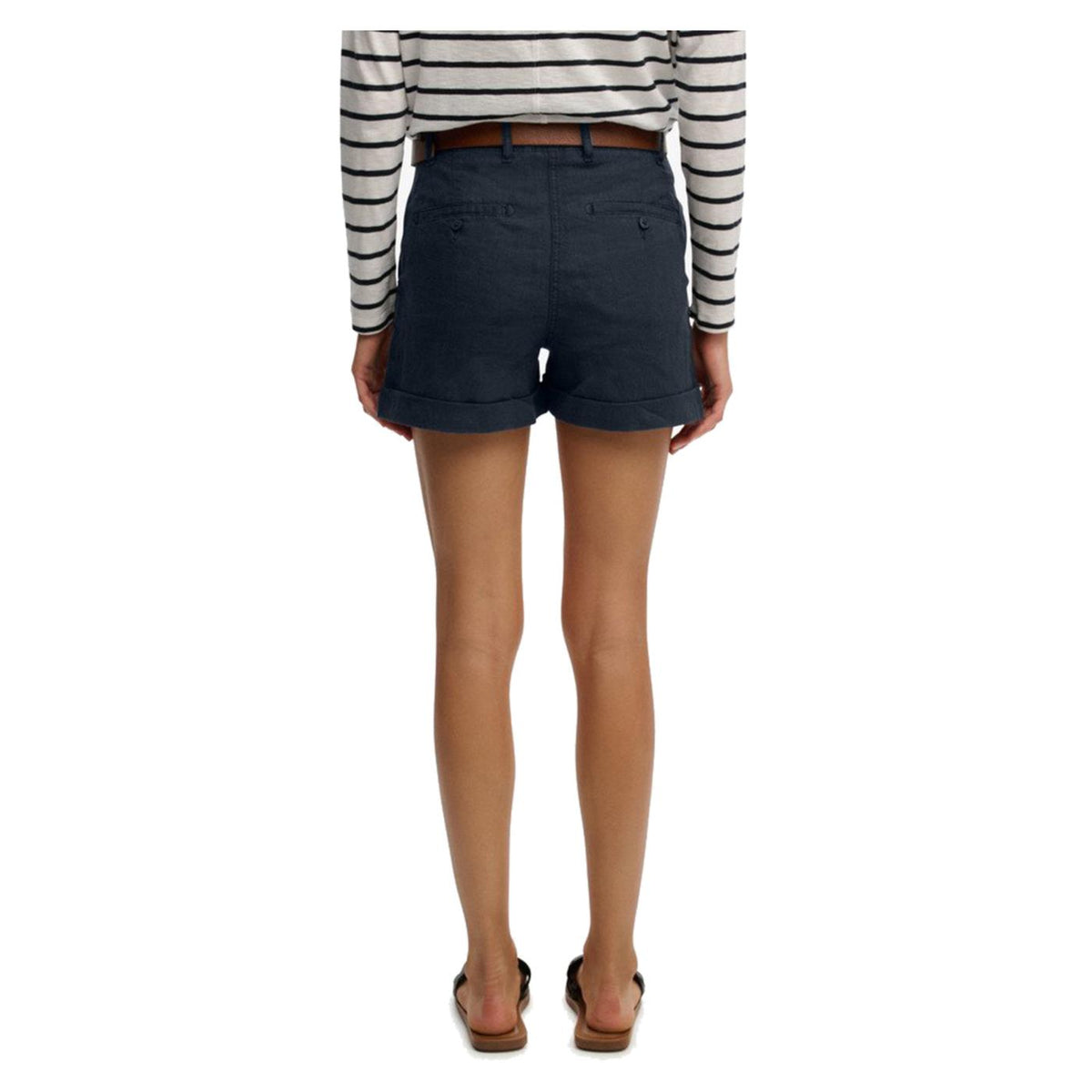 SUPERDRY MID RISE LINEN SHORT - seconda immagine