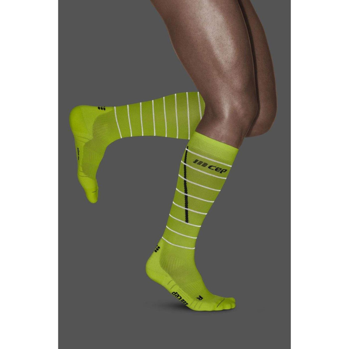 CEP COMPRESSION SOCKS REFLECT - Giallo - vista 3