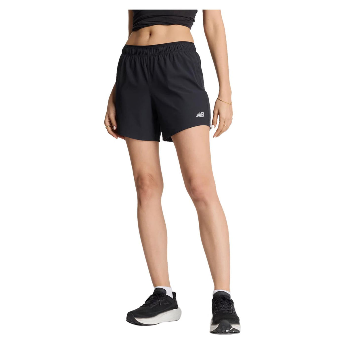 NEW BALANCE RC SHORT 5IN WOMAN - Nero - immagine principale