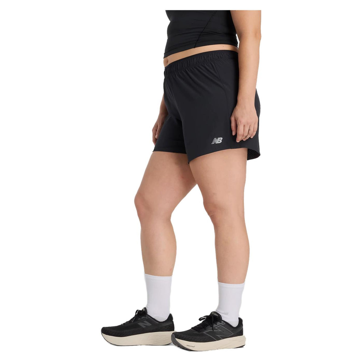 NEW BALANCE RC SHORT 5IN WOMAN - Nero - vista 2