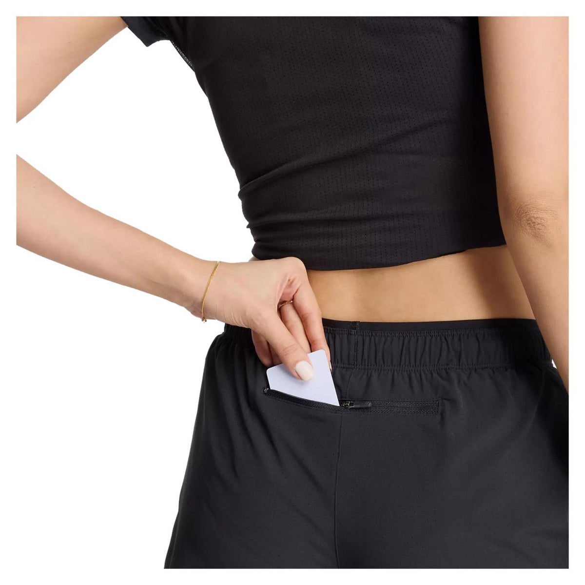 NEW BALANCE RC SHORT 5IN WOMAN - Nero - vista 3