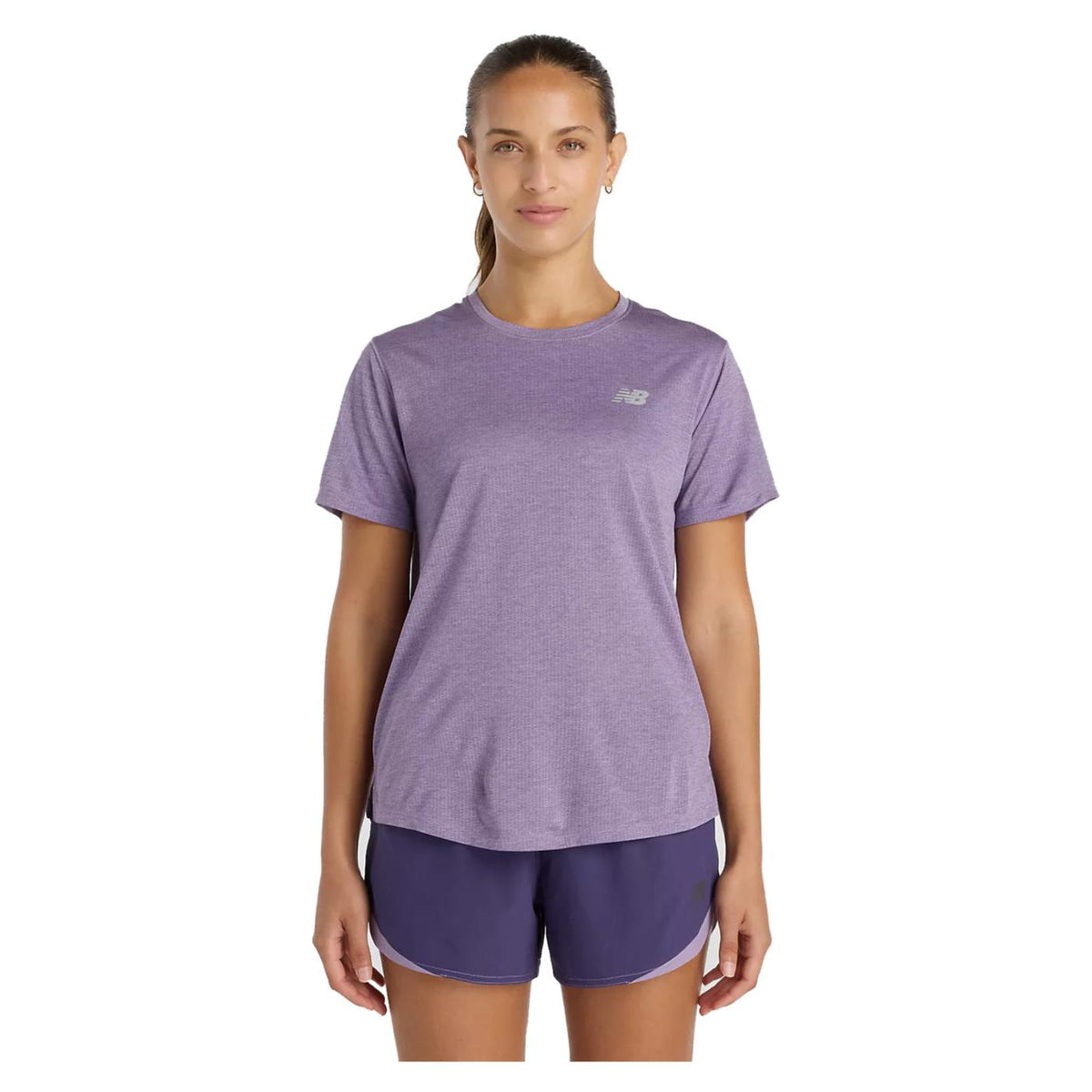 NEW BALANCE ATHLETICS WOMAN T-SHIRT - Viola - immagine principale