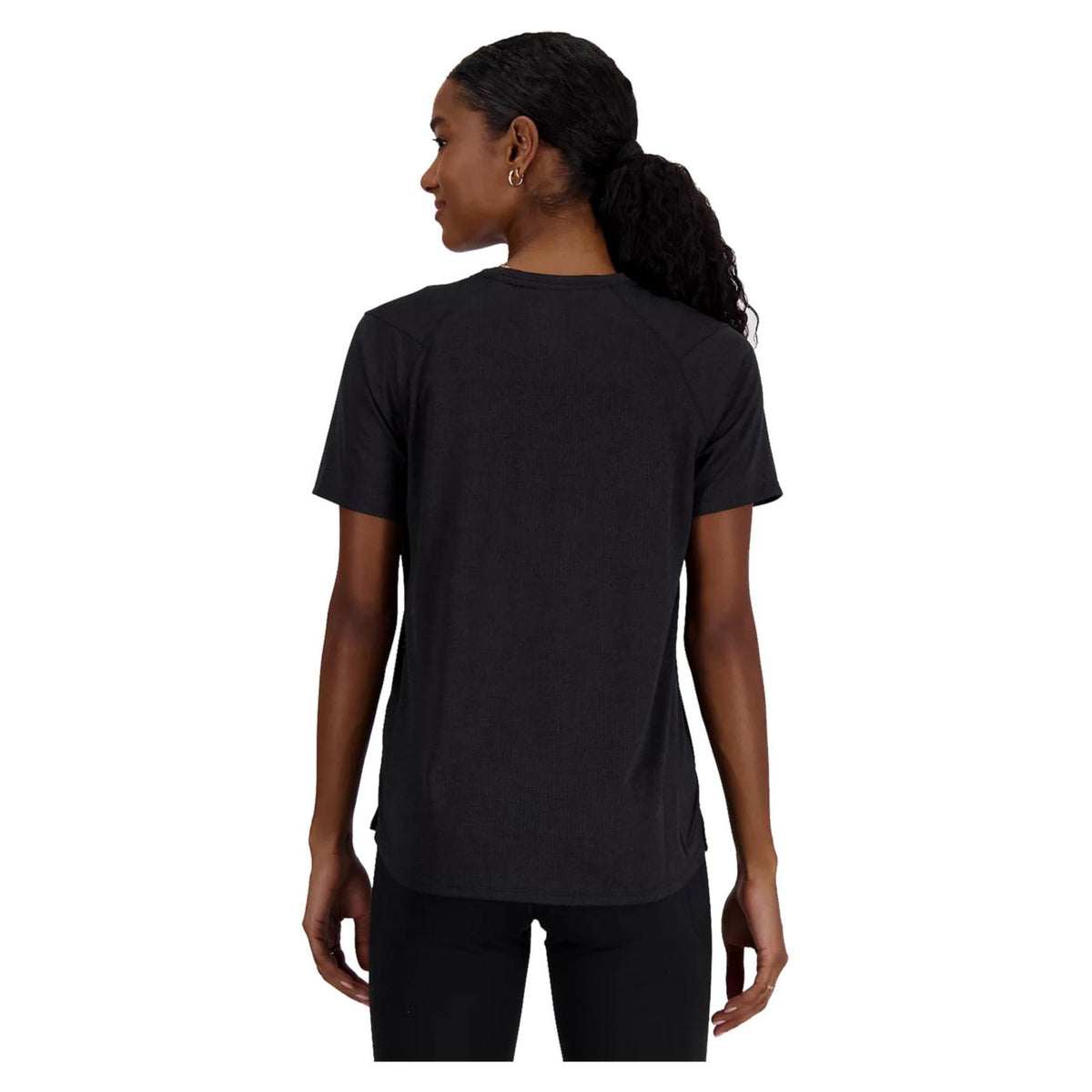 NEW BALANCE ATHLETICS WOMAN T-SHIRT - Nero - vista 2