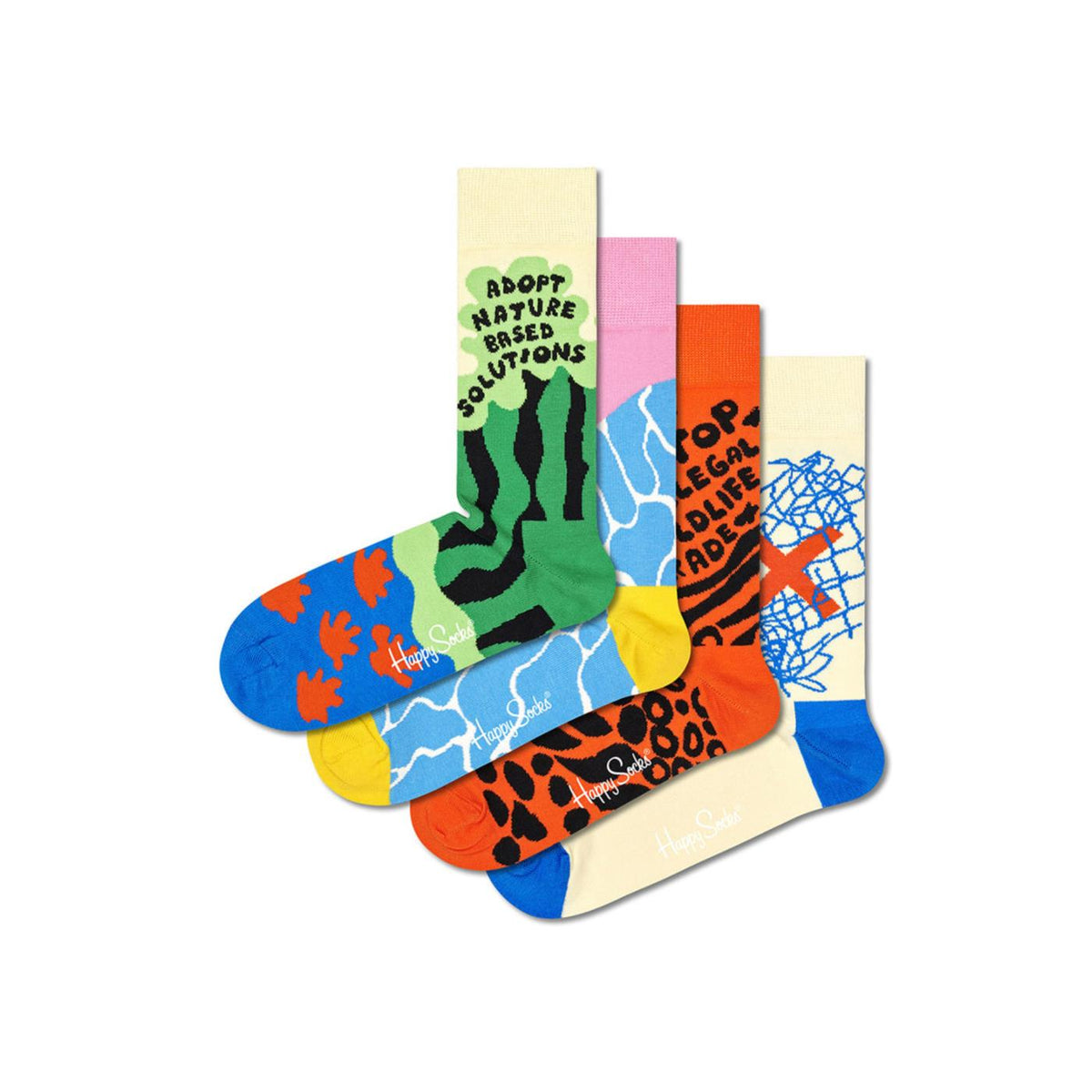 HAPPY SOCKS WWF 4-PACK GIFT SET