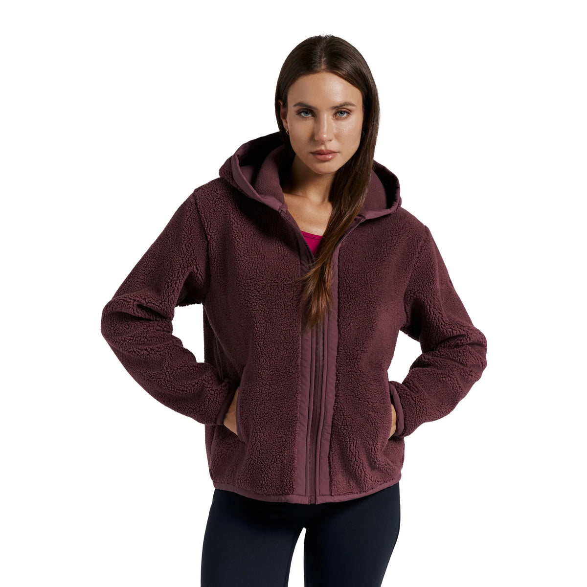 FREDDY PILE WOMAN BONDED SHERPA - Bordeaux - immagine principale