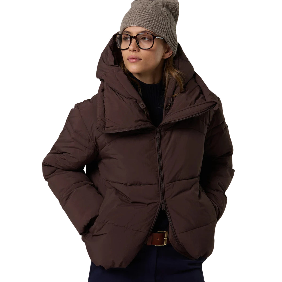 NORTH SAILS CHARLOTTE PUFFER JACKET W - Marrone scuro - immagine principale
