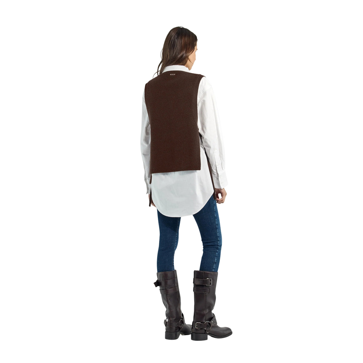 GAS KATE GILET W ENGLISH RIB - seconda immagine