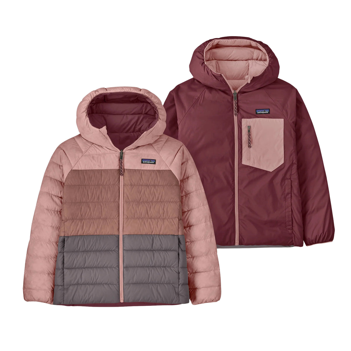 PATAGONIA REVERS DOWN SWEATER HD JR - Bordeaux - immagine principale