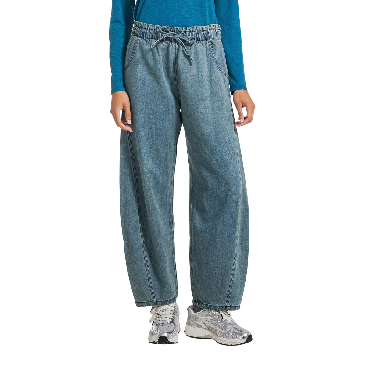 DEHA PANTALONE DENIM LOW CURVE - Denim - immagine principale