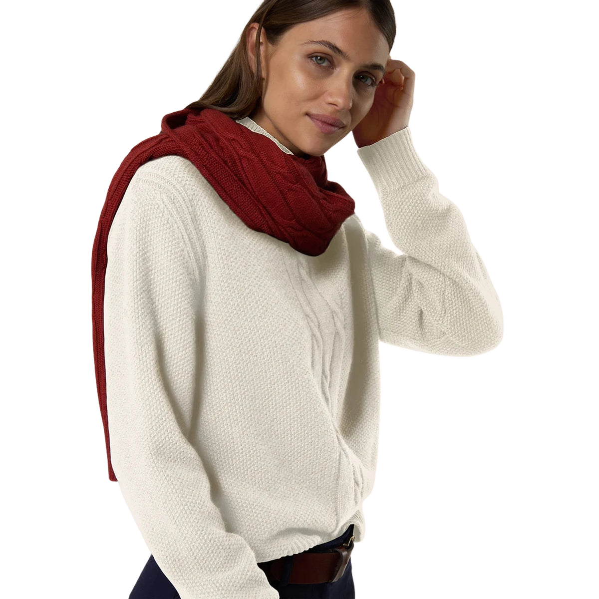 NORTH SAILS W MOCK NECK 7GG KNITWEAR - Bianco - immagine principale