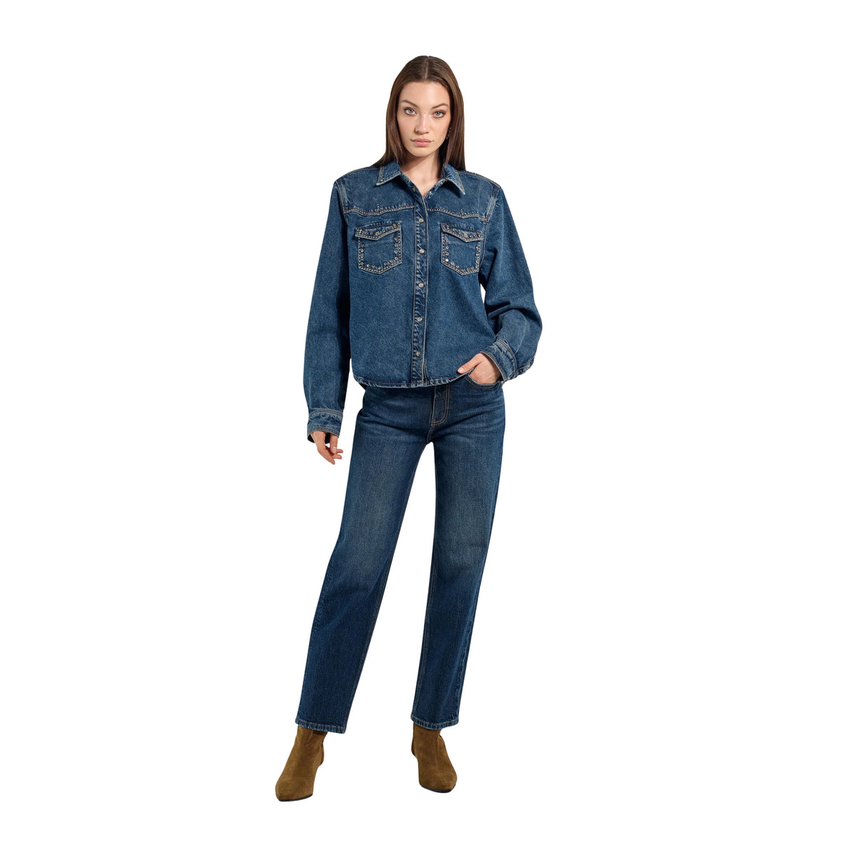 GAS GIARA SHIRT W DENIM FIX - Denim - immagine principale
