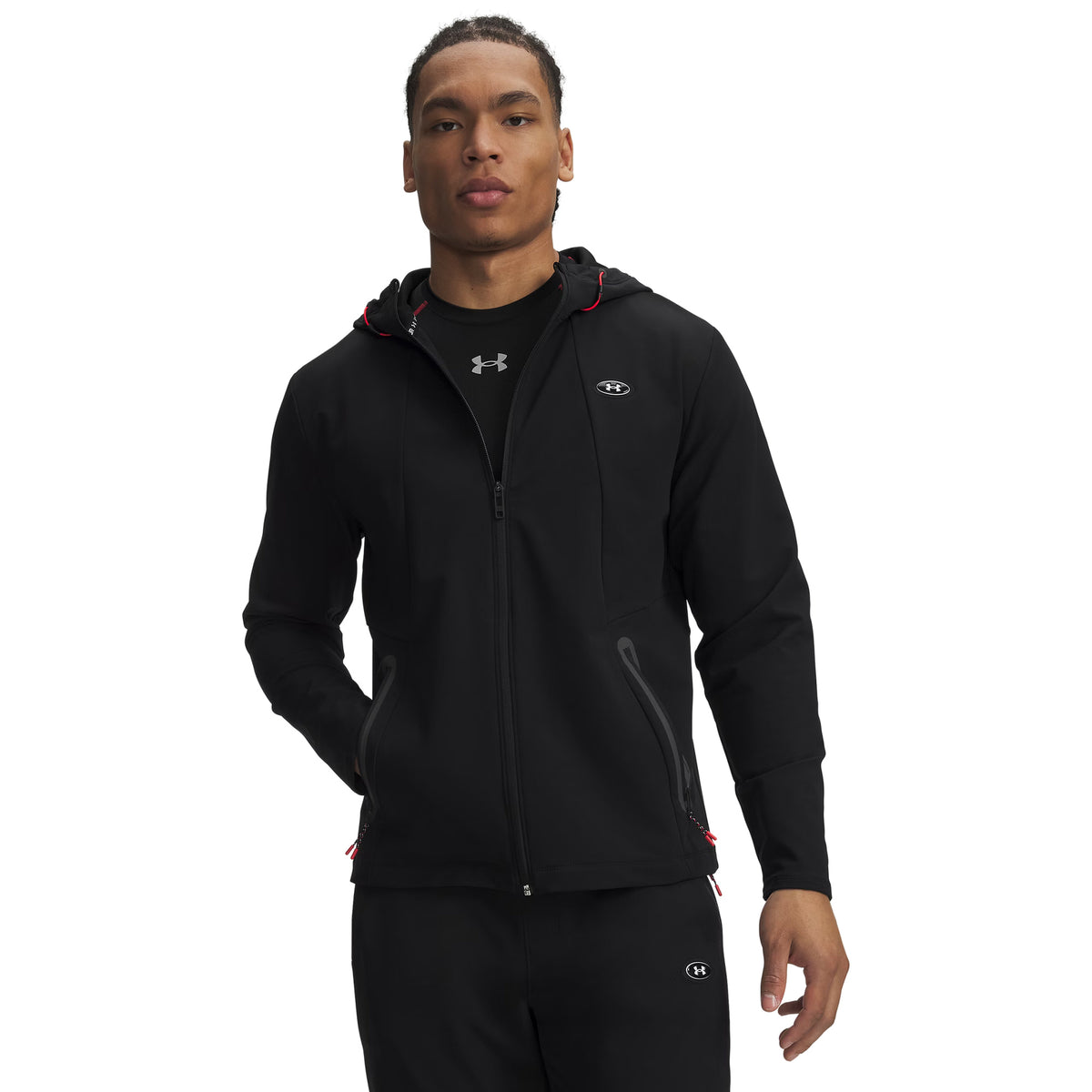 UNDER ARMOUR UTILITY WOVEN WINTER FZ - Nero - immagine principale