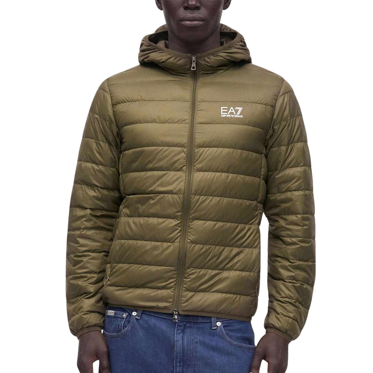 EMPORIO ARMANI 7 EA7 TRAIN DOWN JACKET HOODIE