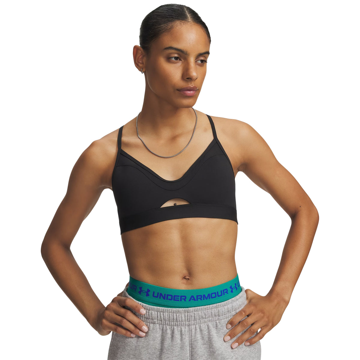 UNDER ARMOUR STRAPPY BRALETTE - Nero - immagine principale