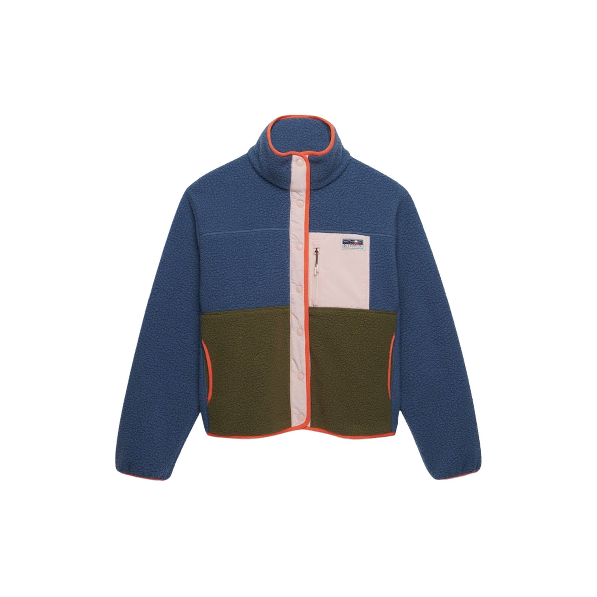 SUPERDRY W COLOUR BLOCK FLEECE JKT - seconda immagine