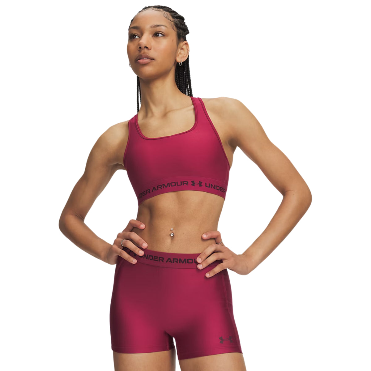 UNDER ARMOUR CROSSBACK MID BRA - Bordeaux - immagine principale