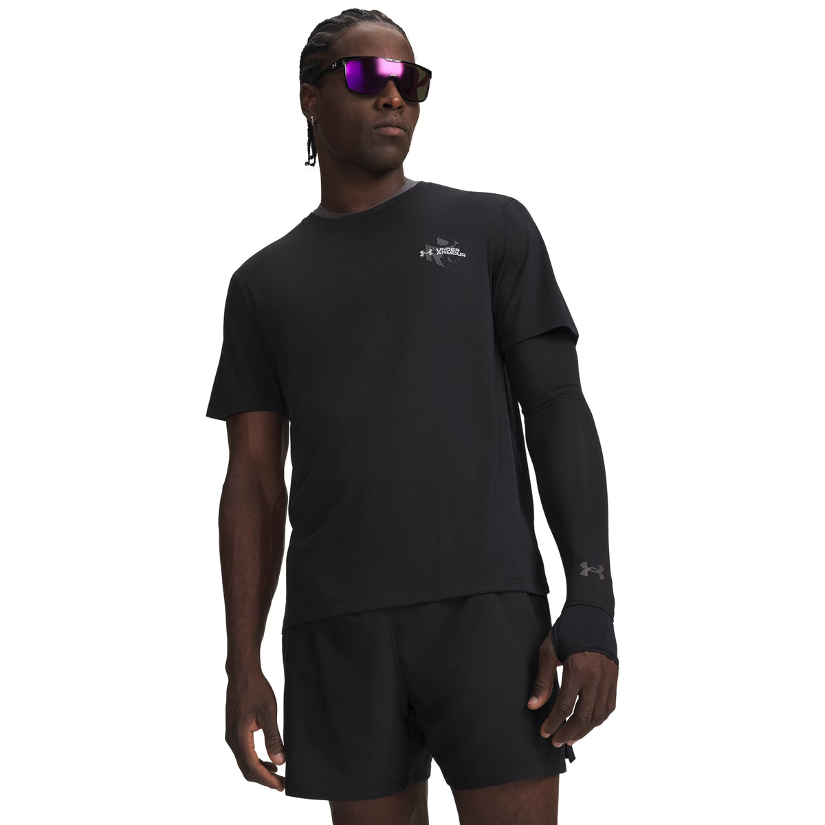 UNDER ARMOUR VELOCITI RUN CUBE SS TEE - Nero - immagine principale