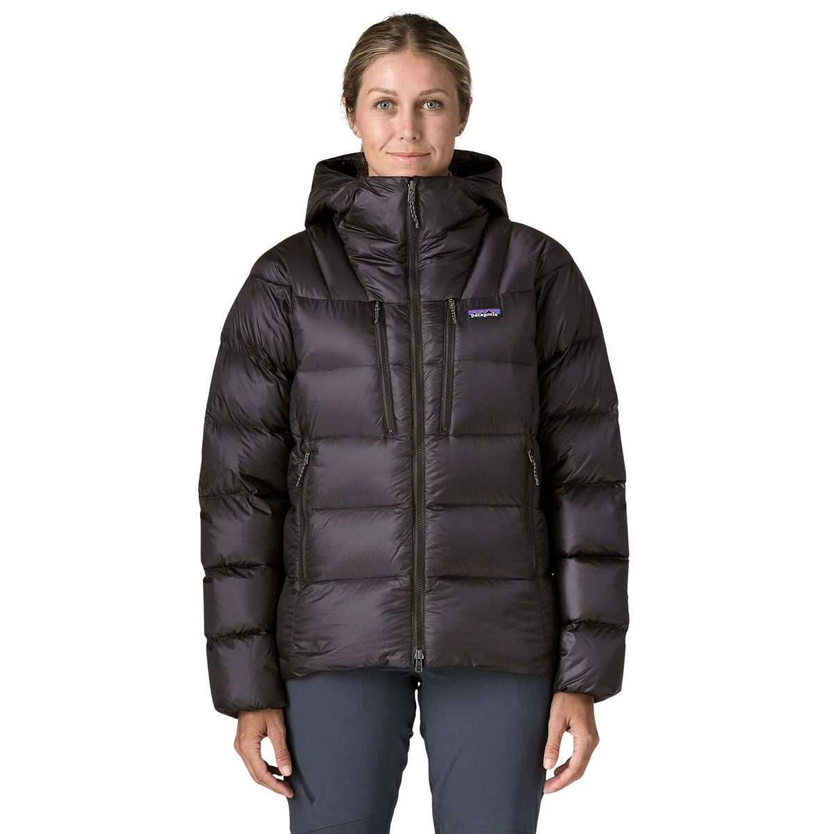 PATAGONIA WOMAN FITZ ROY DOWN HOODY - Nero - immagine principale
