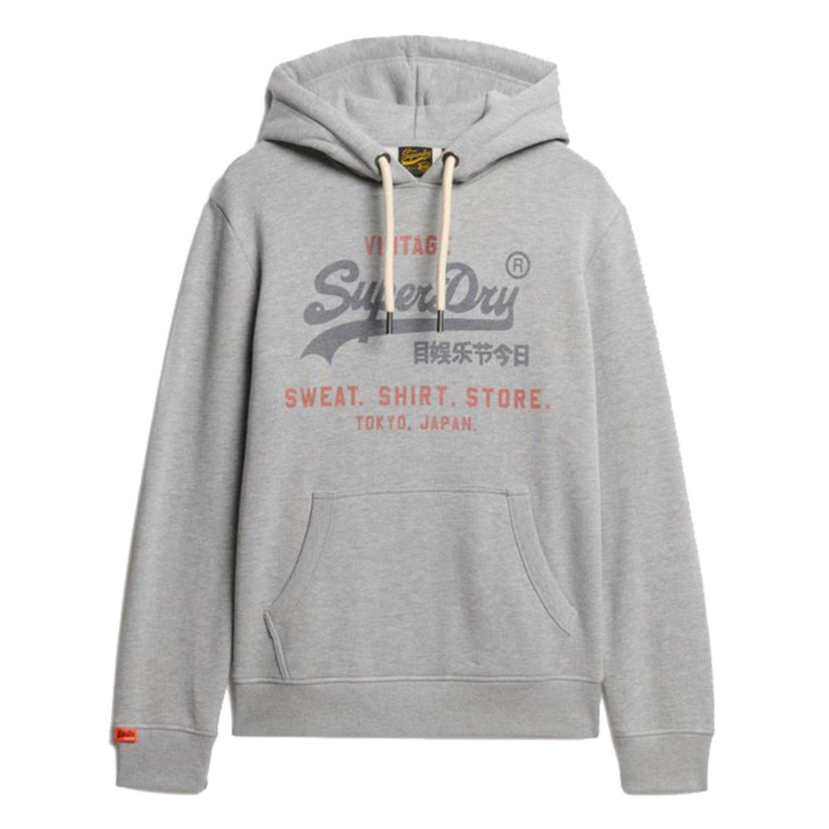 SUPERDRY HERITAGE RELAXED HOOD - Grigio chiaro - immagine principale