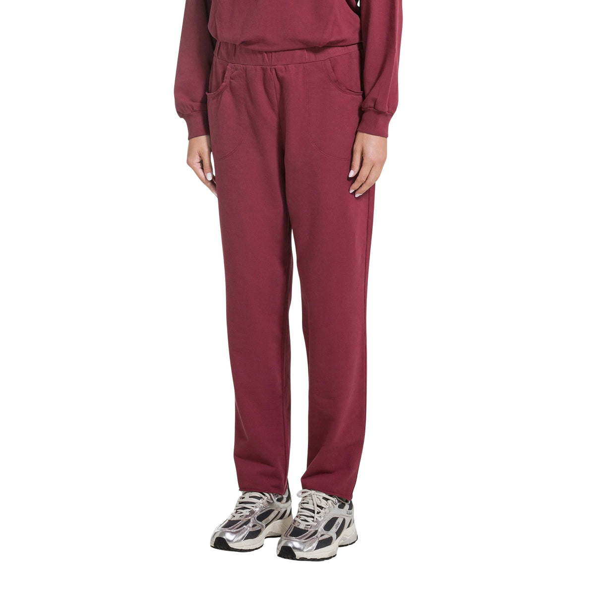 DEHA PANTALONE SLIM FIT FELPA - Bordeaux - immagine principale