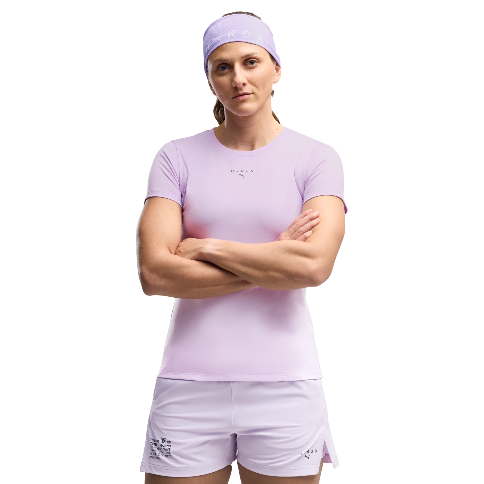 PUMA HYROX POLY GRAPH TEE W - Lilla - immagine principale