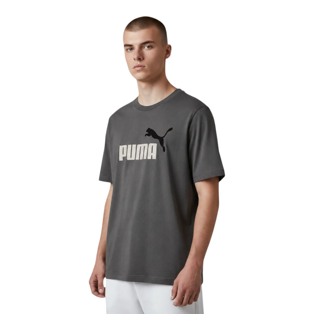 PUMA ESS 2 COLOR NO.1 LOGO TEE - Grigio scuro - immagine principale