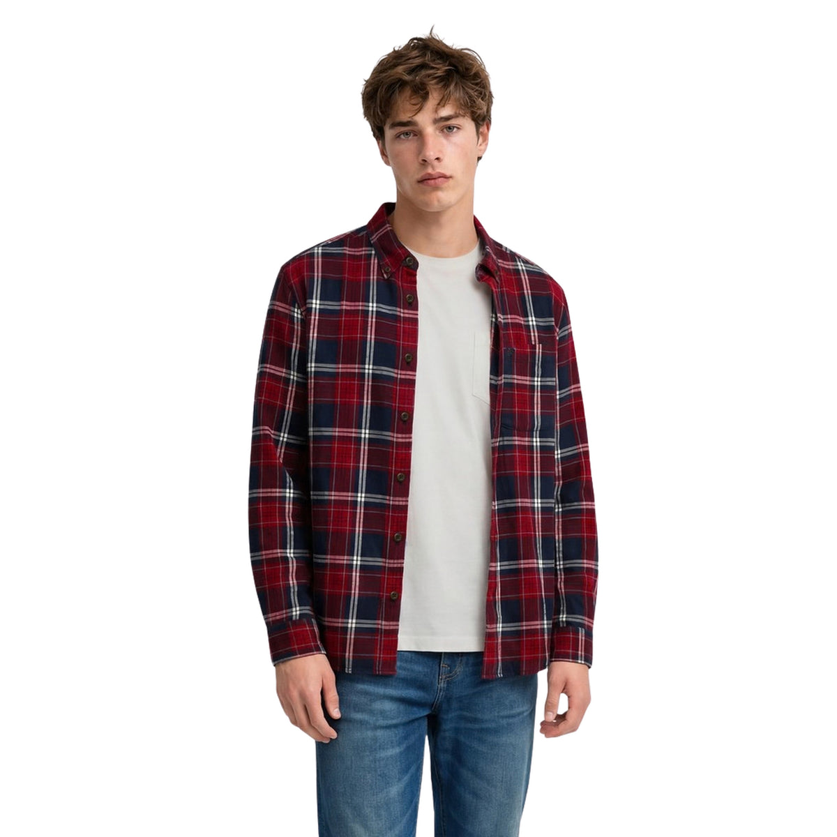 SUPERDRY COTTON LUMBERJACK SHIRT - Rosso - immagine principale