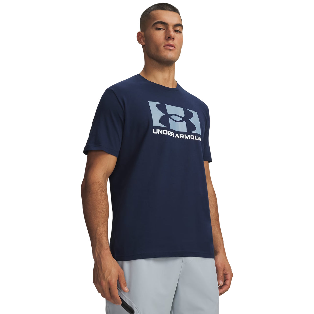 UNDER ARMOUR CENTER LOGO SS TEE - Blu - immagine principale