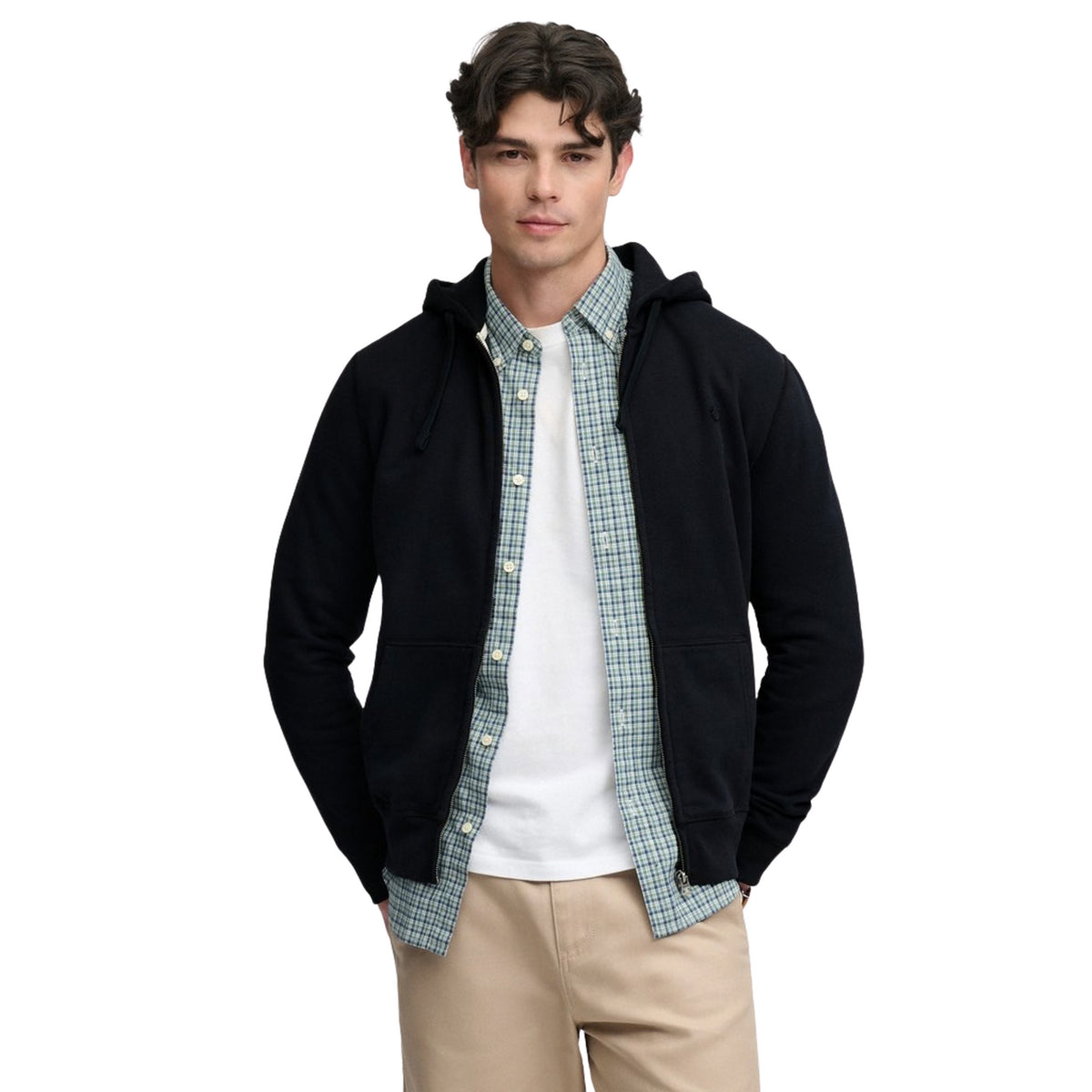 SUPERDRY ESSENTIAL LOGO ZIPHOOD - Nero - immagine principale