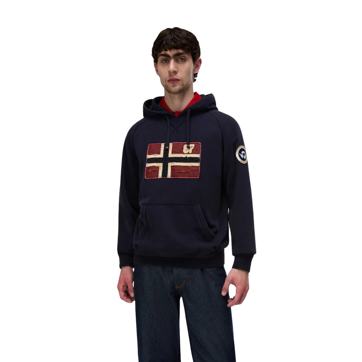 NAPAPIJRI B-ARCHIVE SWEAT HOODY - Blu - immagine principale