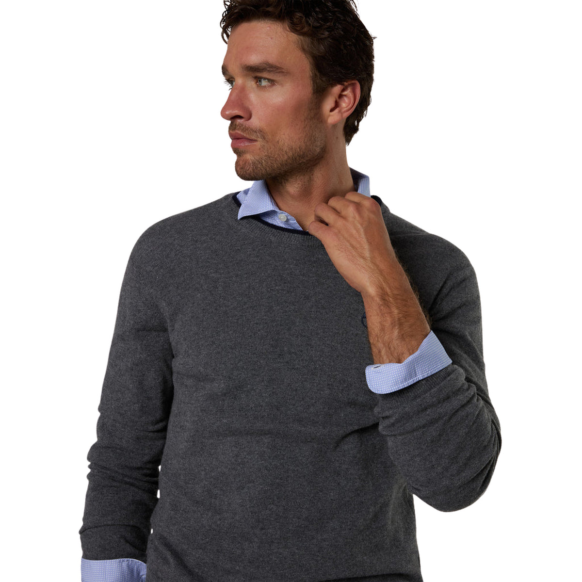 NORTH SAILS CREW NECK 12GG KNITWEAR - Grigio scuro - immagine principale