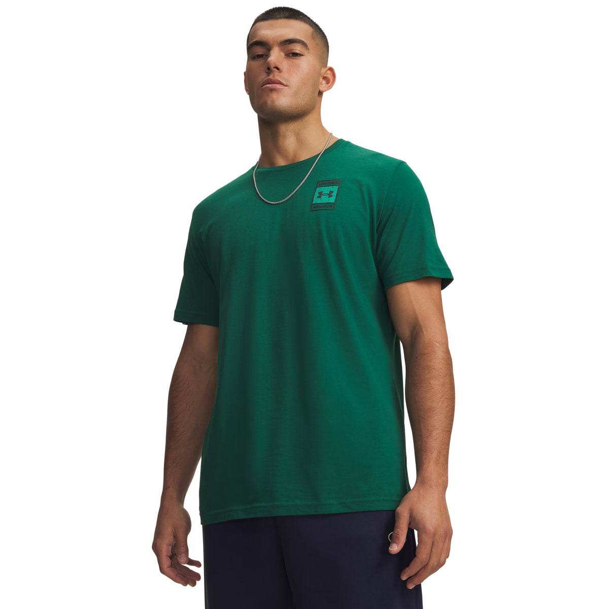 UNDER ARMOUR BOX WM LOGO SS TEE - Verde - immagine principale