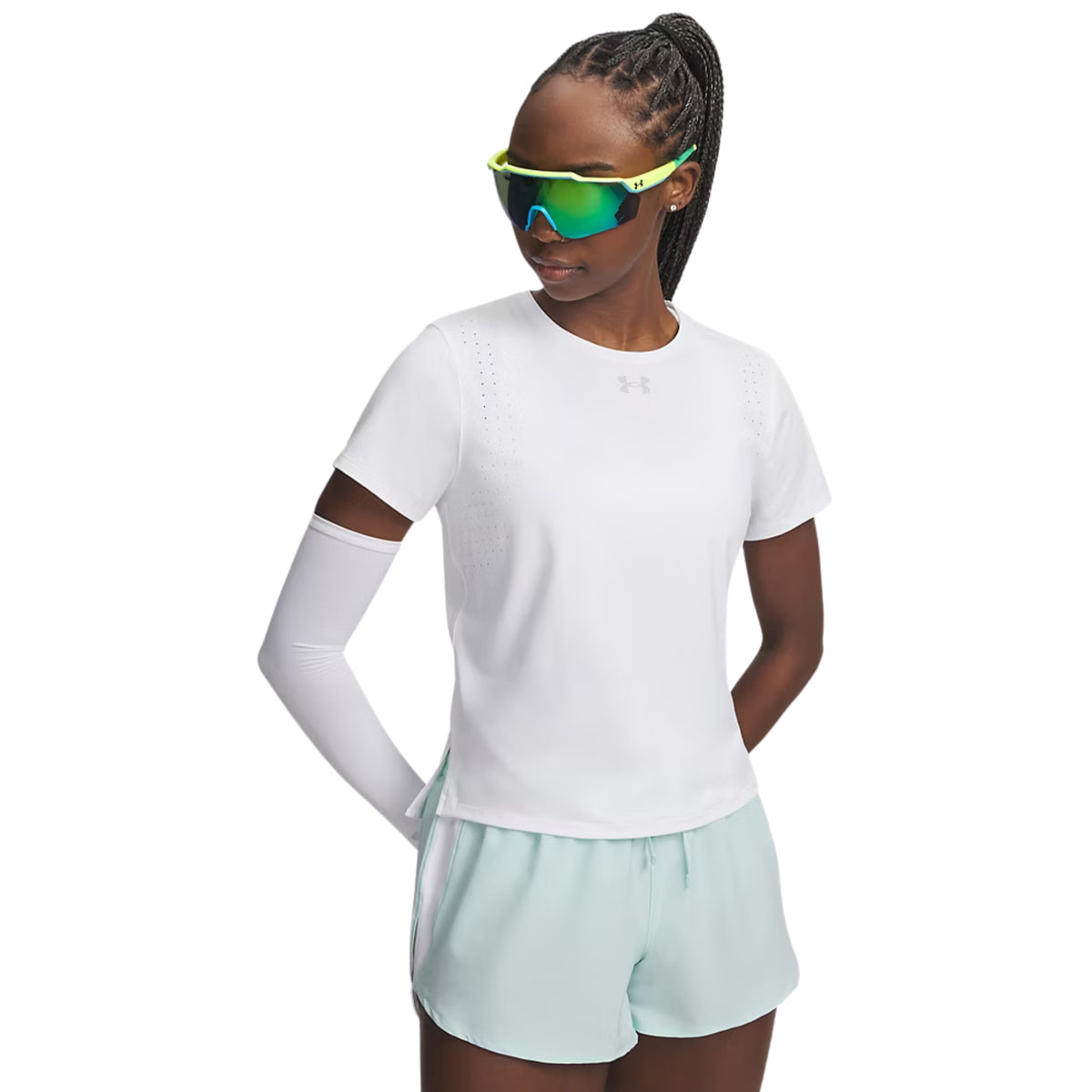 UNDER ARMOUR VELOCITI PRO SS TEE WOMAN - Bianco - immagine principale
