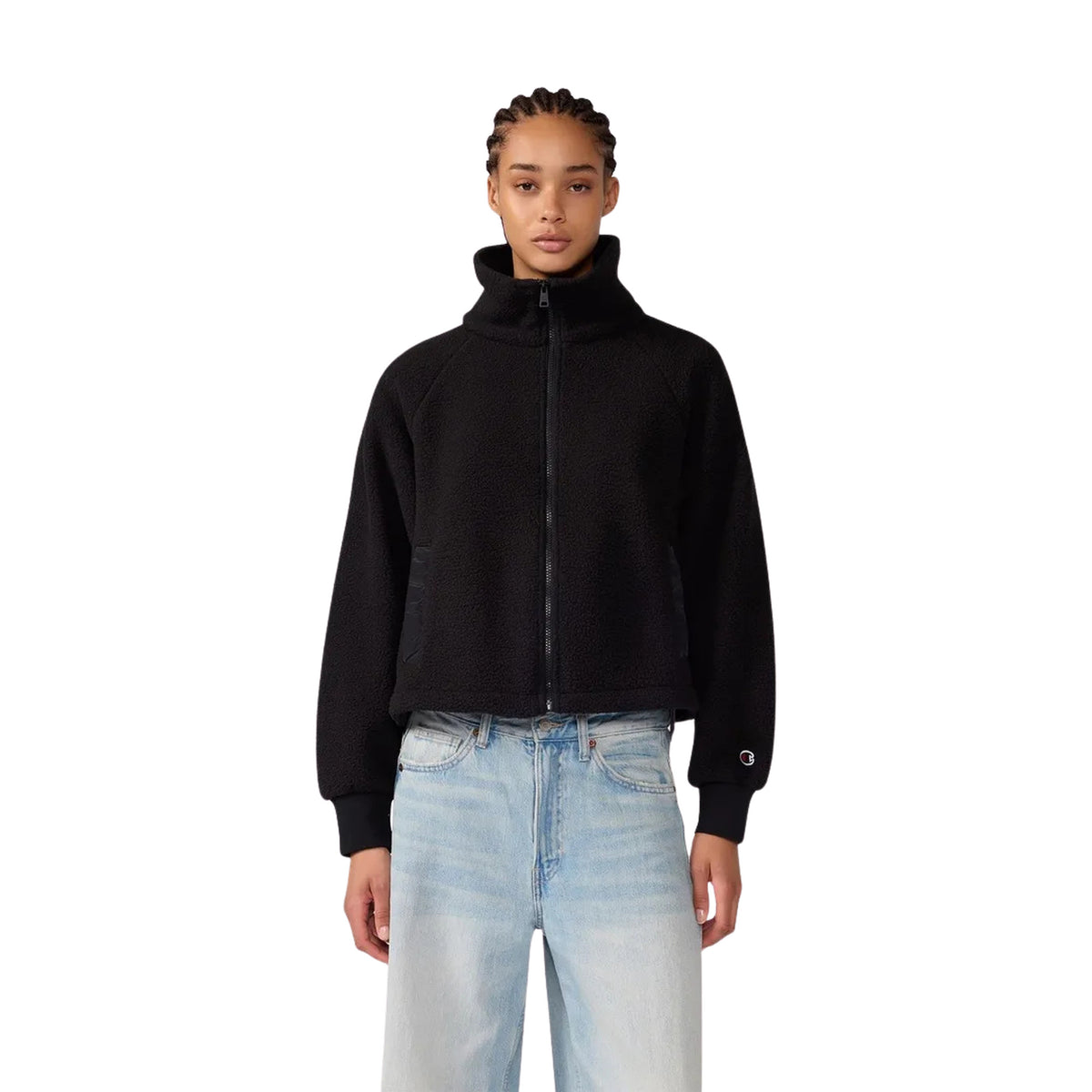CHAMPION FULL ZIP W SWEATSHIRT - Nero - immagine principale