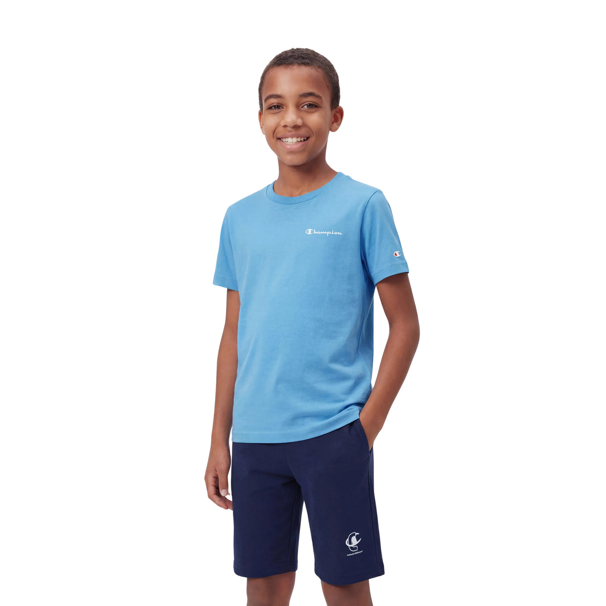 CHAMPION JR B SS TEE - Azzurro - immagine principale