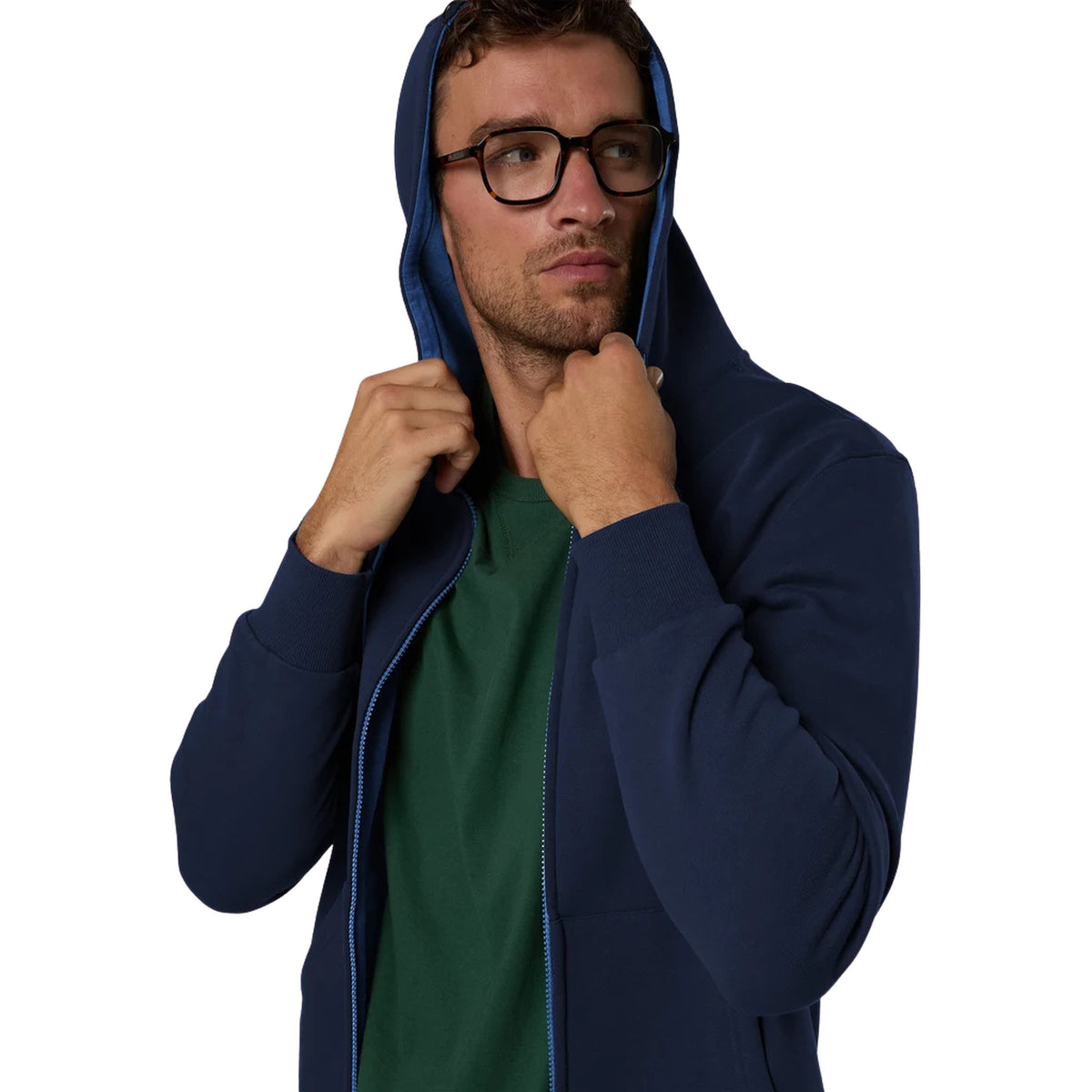NORTH SAILS HOODY FULL ZIP SWEATSHIRT - Blu - immagine principale