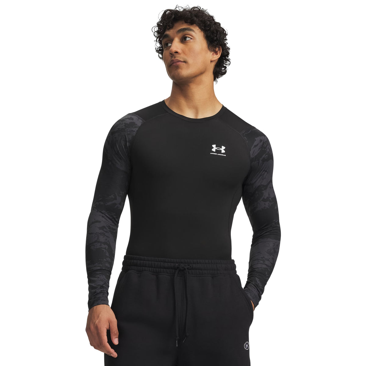 UNDER ARMOUR HG ARMOUR COMP LS TEE - Nero - immagine principale