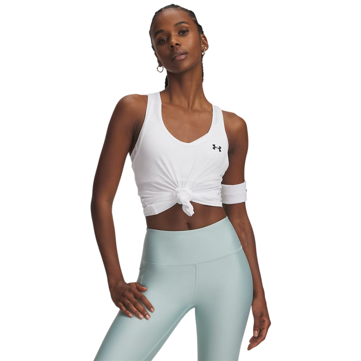 UNDER ARMOUR W TECH MESH RACER TANK - Bianco - immagine principale