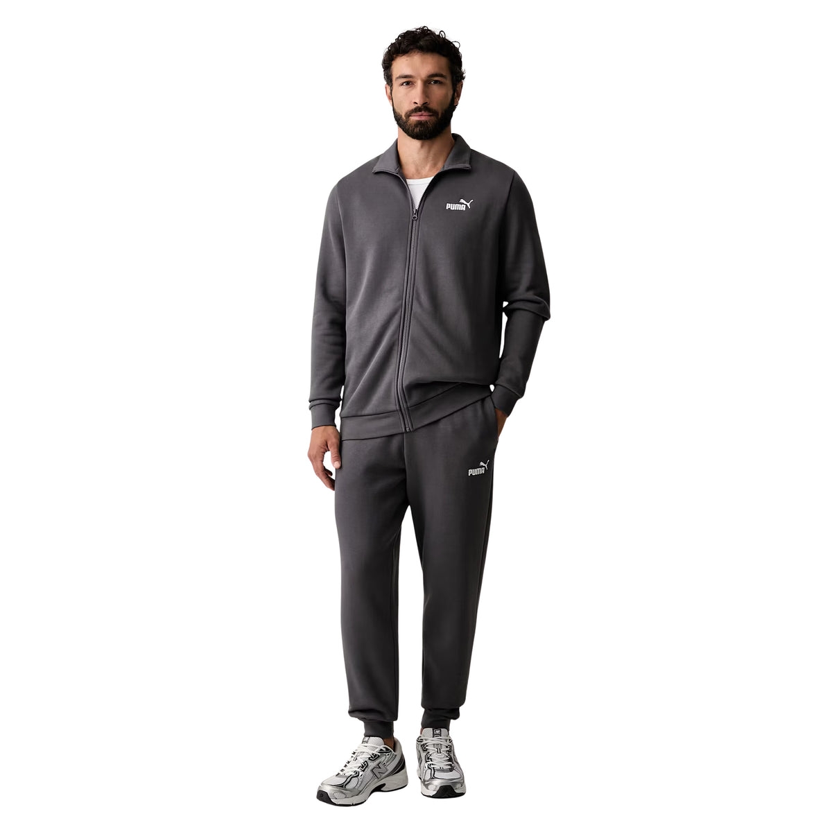 PUMA ESSENTIAL SWEAT SUIT - Grigio scuro - immagine principale