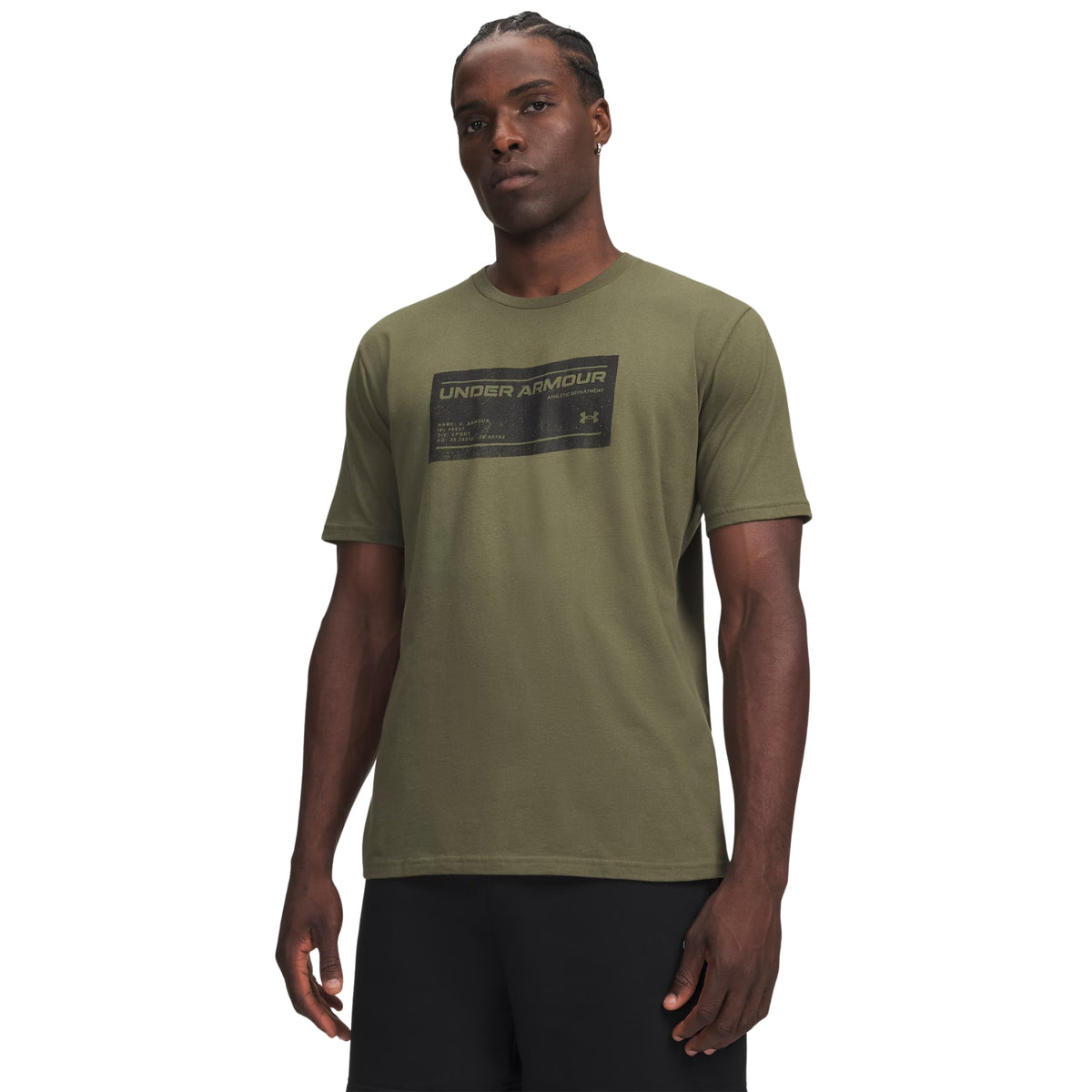 UNDER ARMOUR BOX WM LABEL SS TEE - Militare - immagine principale