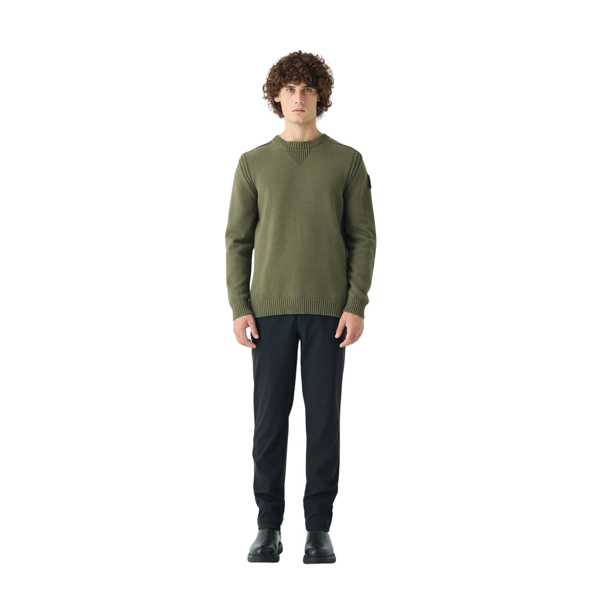 SUNS SWEATER CARLOS COTTON - Militare - immagine principale