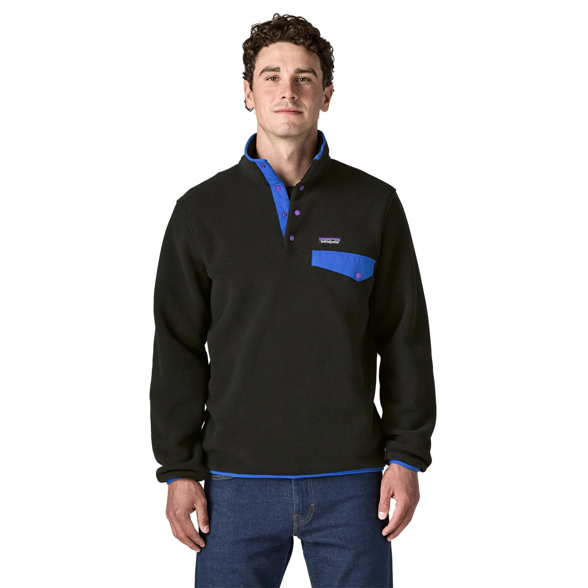 PATAGONIA LW SYNCH SNAP-T PULLOVER - Nero - immagine principale