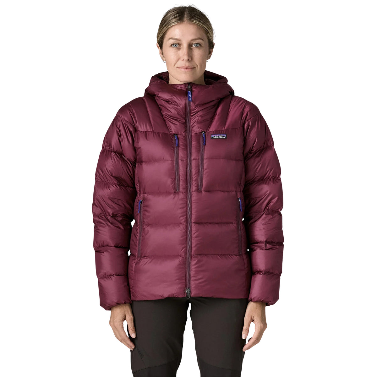 PATAGONIA WOMAN FITZ ROY DOWN HOODY - Bordeaux - immagine principale